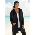 thumbnail image 2 of Roaman's Women's Plus Size Fleece Zip Hoodie Sweatshirt, 2 of 6