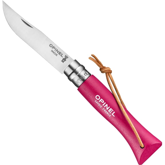 OPINEL No. 06 Colorama Stainless Steel Folding Knife Lanyard (Pink)