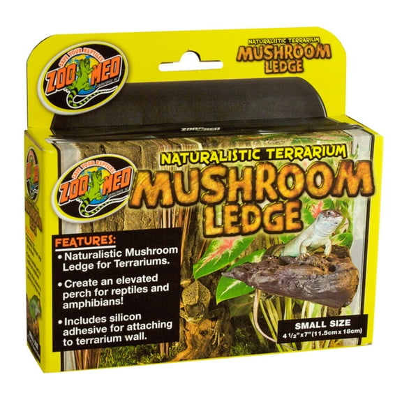 Zoo Med Naturalistic Terrarium Mushroom Ledge, Small Size, 4.5 Inches x 7 Inches