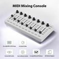 thumbnail image 3 of MIDI Controller,Midi Console With Push Buttons Bt Knobs 8 Push Buttons 8 Knobs Most 8 Knobs 8 With 43 Buttons 43 Buttons 8 Battery/type-c Power Midi Midi Buttons Bt Battery/type-c Usb Midi Siuke, 3 of 7