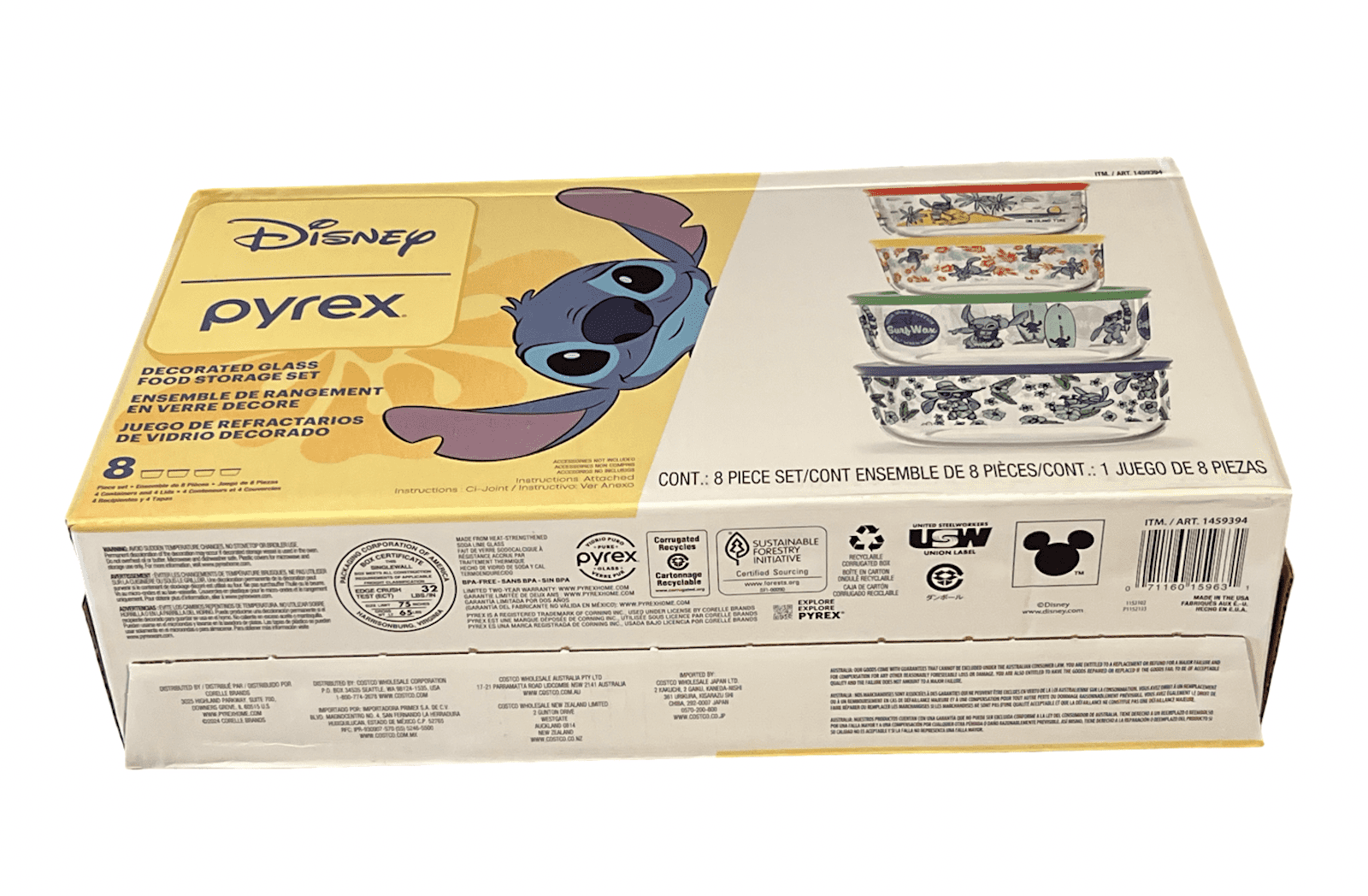 Disney Stitch Food Storage Set (8 Count)