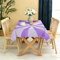 thumbnail image 5 of Rectangular Tablecloth 60x84 Inch – Waterproof Polyester Printed Table Cover, Wrinkle Resistant, Washable for Kitchen & Dining, Candy, 5 of 6