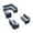 Gray, Blue & Charcoal, variant on Pontoon Boat Seats (CG1816)