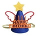 thumbnail image 2 of Manta de tela Velas Pentagrama Nubes Gorro de cumpleaños Manta para adultos Gorro de cumpleaños Suministros para fiestas infantiles Decoración Gorro Gorro de cumpleaños de fieltro, 2 of 6