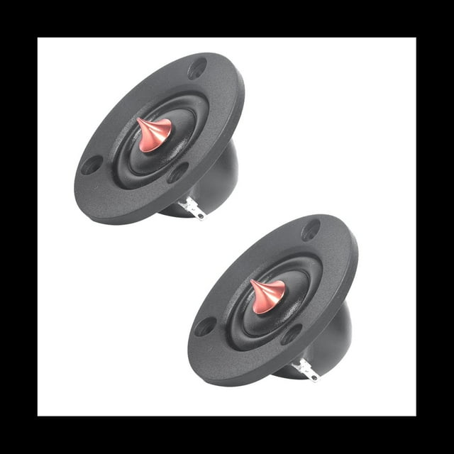 2 Unidades de Altavoz de Tweeter de CúPula de 2 Pulgadas, Diafragma de Seda , Agudos de Neodimio, Cine en Casa para Coche, 6Ohm