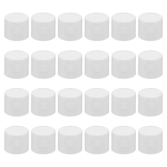 Uxcell Twist Bottle Caps, 24Pcs 20/410 Squeeze Flip Bottle Cap Replacement Caps White