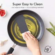 SENSARTE Nonstick Ceramic Frying Pan Skillet, Induction Omelette Pan Egg Pan, Healthy Cookware Chefs Pan with Heat-Resistant Handle, Gray, 12