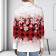 thumbnail image 5 of Pntutb Mujeres Otoño e Invierno Casual Navidad Impreso Pile Collar Manga Larga Cordón Pullover Blusa Sudadera tops Pntutb Pntutb-3874, 5 of 8