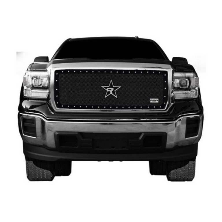 RBP RBP-258210 RX-5 Halo Series Black Studded Frame Main Grille