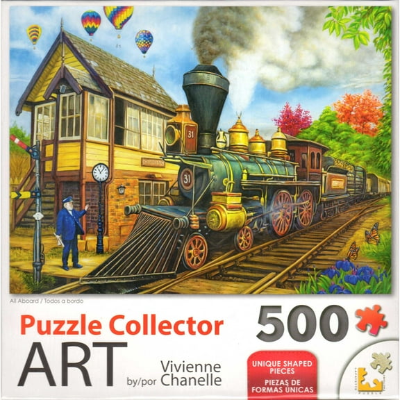 Puzzle Collector Art 500 Piece Puzzle - All Aboard