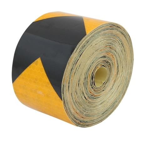 3 Meter Reflective Tape - Unique Bargains 10Meter Length 5cm Wide Honeycomb Adhesive Reflective Warning Tape Yellow Black