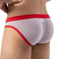 thumbnail image 2 of sous-Vêtements de Mode Slips Poche Sexy Hommes Culottes Taille Basse sous-Vêtements Rouges S, 2 of 6