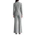 thumbnail image 3 of INSPIRE CHIC Women 2 Piece Pant Suits Set Long Sleeve Double Breasted Blazer Pants X Small Gray, 3 of 5