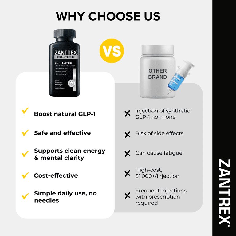 zantrex black glp-1 Zantrex Black Weight Loss Supplement, Rapid Energy Formula, 84 Capsules