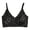 Black, variant on Womens Bras Leopard Print Wireless Full Coverage Supportive Bralette Push Up Bras for Women