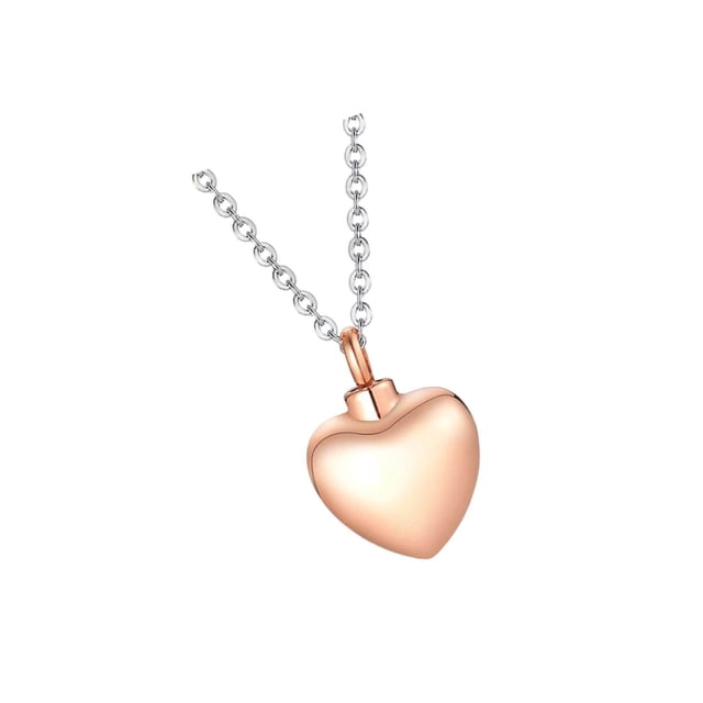 Collier d'Urne Commémorative Ouvrante Mode Amour Coeur pour Amour Mode Mignonne Fête Jour d'Action de Grâce Rose Doré
