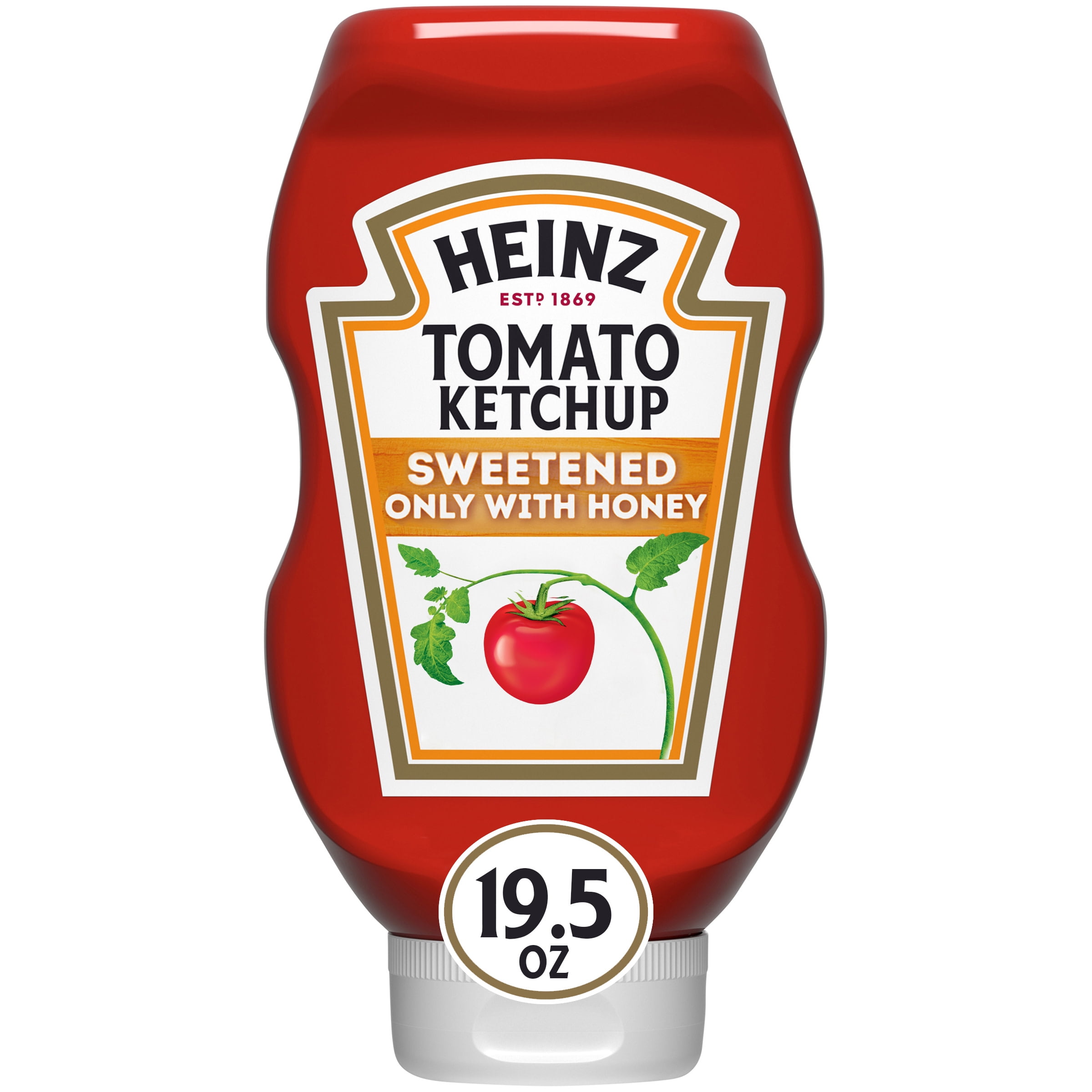 Heinz Tomato Ketchup Sweetened Only with Honey, 19.5 oz Bottle