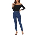 thumbnail image 2 of INSPIRE CHIC Women's Off Shoulder 3/4 Sleeves Party Tops L Black, 2 of 6