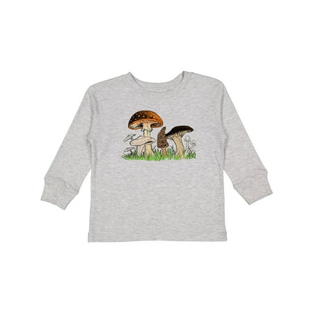 

Inktastic Mushroom Hunting for Morel Mushroom Gift Toddler Boy or Toddler Girl Long Sleeve T-Shirt