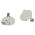 thumbnail image 5 of 50pc que Alloy Pin Brooch Settings Base 20mm Round brooch pin back, 5 of 8