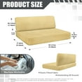 thumbnail image 7 of XYZCANDO Light Beige RV Dinette Cushion Covers Stretchable RV Accessories for Inside Couch Cushion Covers Washable Furniture Covers for Sofa and Loveseat 1 Backrest Cover and 1 Bench Cover, 7 of 7