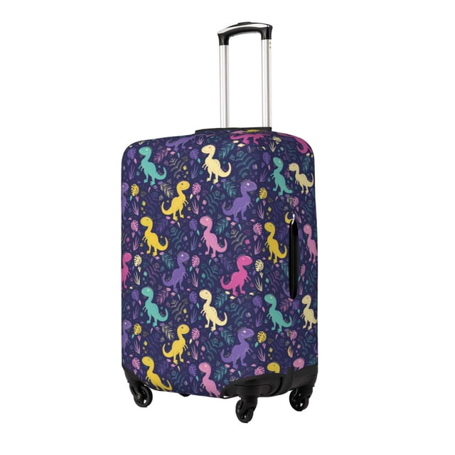 Fotbe Colorful Dinosaur Funda Protectora para Equipaje, Antirrayones y Resistente a la Suciedad, Compatible con Maletas de 18 a 32 Pulgadas-Medium