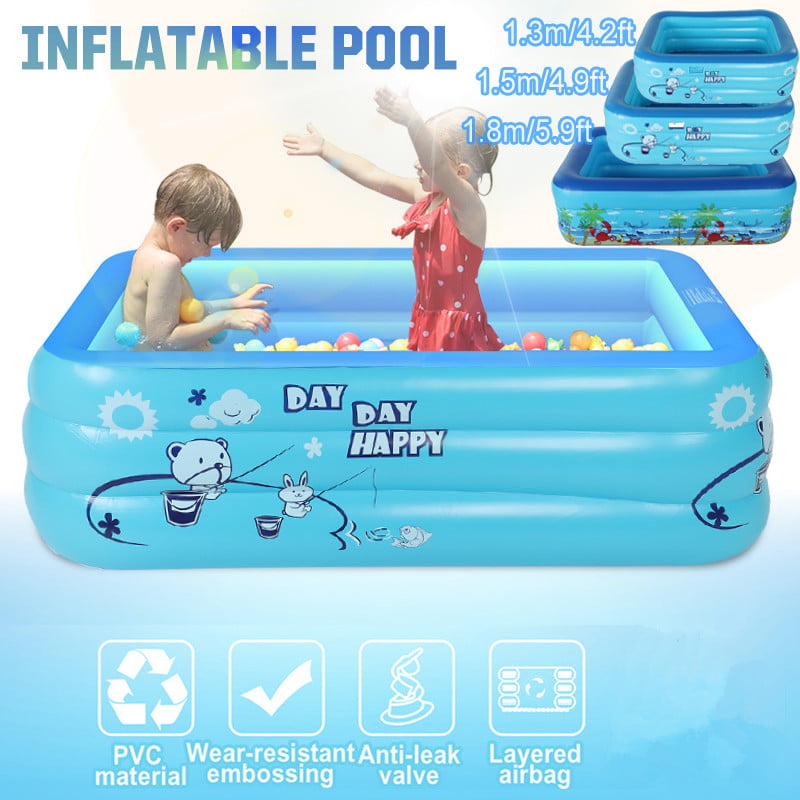 Details about   Family Inflatable Mosaic Swimming Pool Lounge 10 Feet Long 2 Inflatable Seats 