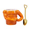 thumbnail image 4 of Tazas divertidas del músculo con asa Tazas de café grandes Taza de esmaltadas para regalo de cumpleaños Amante de los , Taza y cuchara de punta perfecl Taza de café, 4 of 8