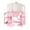 Pink-1 Drawer, variant on Ktaxon Kids' Wooden Vanity Table and Stool Set with Tri Folding Mirror, Princess Makeup Dressing Table,Children's Furniture, Girls Gift, White