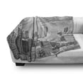 thumbnail image 3 of Black and White Soft Flannel Fleece Blanket, Aerial View Montreal Canada Cityscape with Skyscrapers Architecture, Cozy Plush for Indoor and Outdoor Use, 70" x 90", Black White Grey, by Ambesonne, 3 of 6