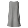 thumbnail image 4 of Women's Tanks Summer V Neck Tank Tops For Women Casual Cute Sleeveless Graphic Printed Shirt Everyday Wear with Print Grey XXL, 4 of 4