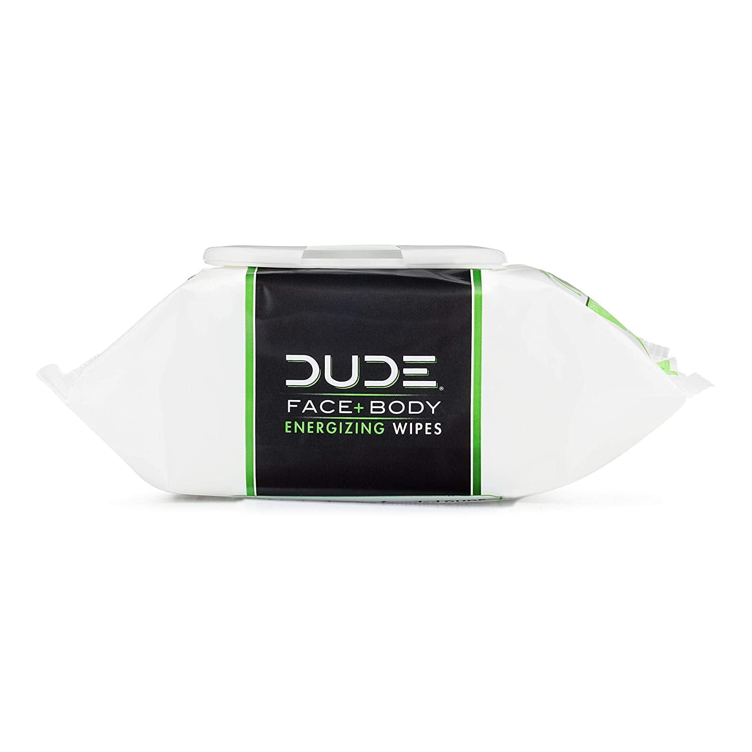 DUDE Face Wipes For Men, 3 IN 1 Usage, Energizing Plant Based