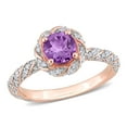 thumbnail image 2 of Everly Women's Amethyst 14k Rose Gold Ring, 2 of 2