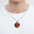 thumbnail image 4 of Thanksgiving Pumpkin Necklace Personalized Custom Photo Round Pendant Adjustable Stainless Steel Necklaces with Gift Box for Men Women Mothers Valentine's Jewelry Gift, 4 of 6