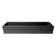 thumbnail image 5 of ALFI brand AB48TRBM 48" Black Matte Above Mount Fireclay Bathroom Trough Sink, 5 of 6