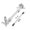 Silver, variant on Yajisi No Power Steering Axle Kit, 1:14 Scale Metal Front Axle Steering Link Rod Set Replacement for Tamiya Truck Tractor Series Remote Control Car Parts, Black[cite: 1]