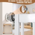 thumbnail image 4 of EAYSG 51" Extra Tall Cat Gate for Doorway, Auto Close Pet Gate for Stairs & Hallways (30-49" Wide) – Pressure Mounted, No Drilling, Includes Extension Kits & Removable Panels, 4 of 8