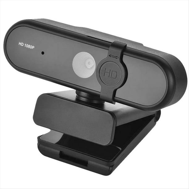 Cámara Web HD 1080P con Micrófono con Cancelación de Ruido y Rotación de 360° para Reuniones y Clases en Línea.