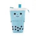 thumbnail image 1 of 1 juego lindo Boba té de la leche bolsa de pluma telescópica portalápices estuche de papelería estuche de lápices de pie estuche de papelería caja para estudiantes hola suerte  unisex, 1 of 2