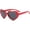 Red/Grey, variant on Rainbow Sunglasses Polarized Cute Heart Shaped Sunglasses for Girls 3-8