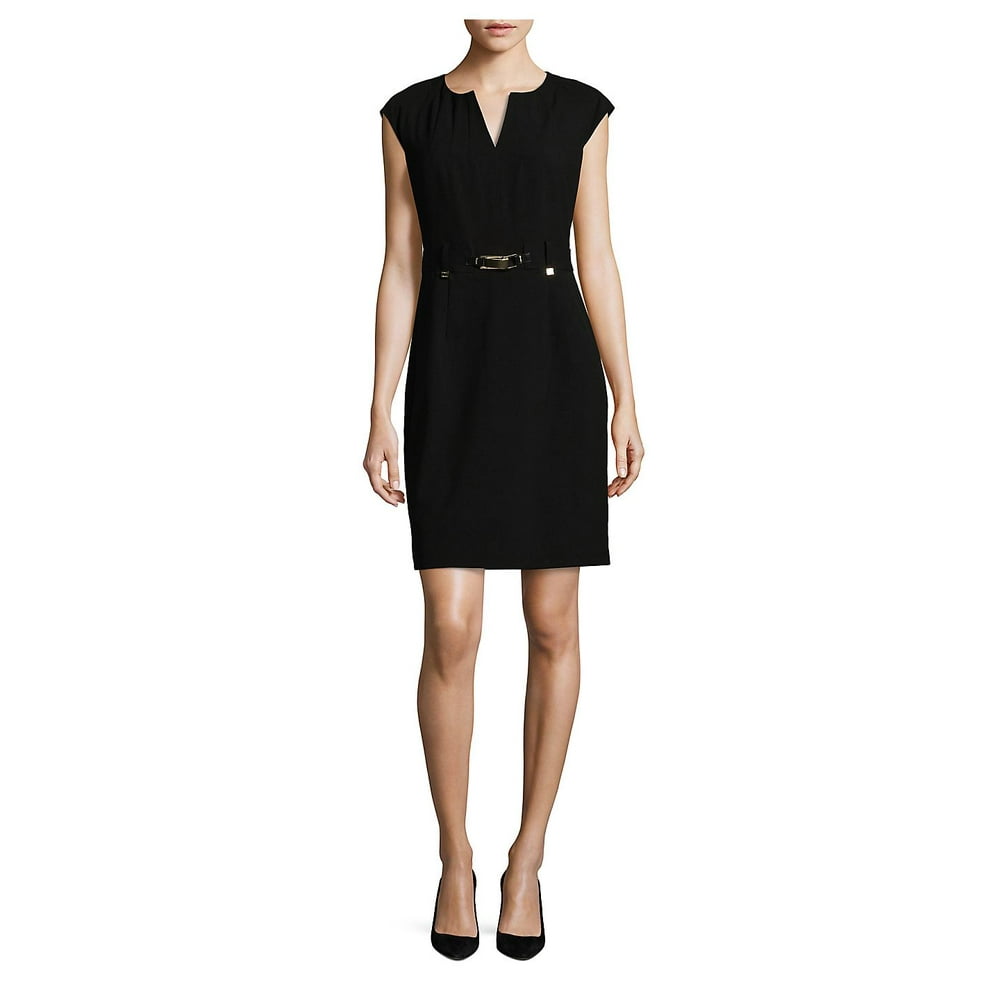 calvin klein cap sleeve gown