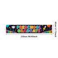 thumbnail image 2 of Colorful Preschool Graduation Banner with Grad Cap Pencil Balloon Music Note Elements Backdrop Decoration for Preschool Graduation Party Photography Props Celebration Decorations, 2 of 3