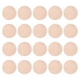 thumbnail image 1 of EeaseMX 100 piezas de un solo agujero para bricolaje, etiquetas de virutas de madera redondas de madera maciza, colgantes de virutas de madera para bricolaje, 1 of 7