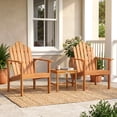 thumbnail image 2 of Gymax Ensemble de 2 Chaises Adirondack Empilables avec Table d'Appoint et Dossiers et Accoudoirs Intégrés, 2 of 10