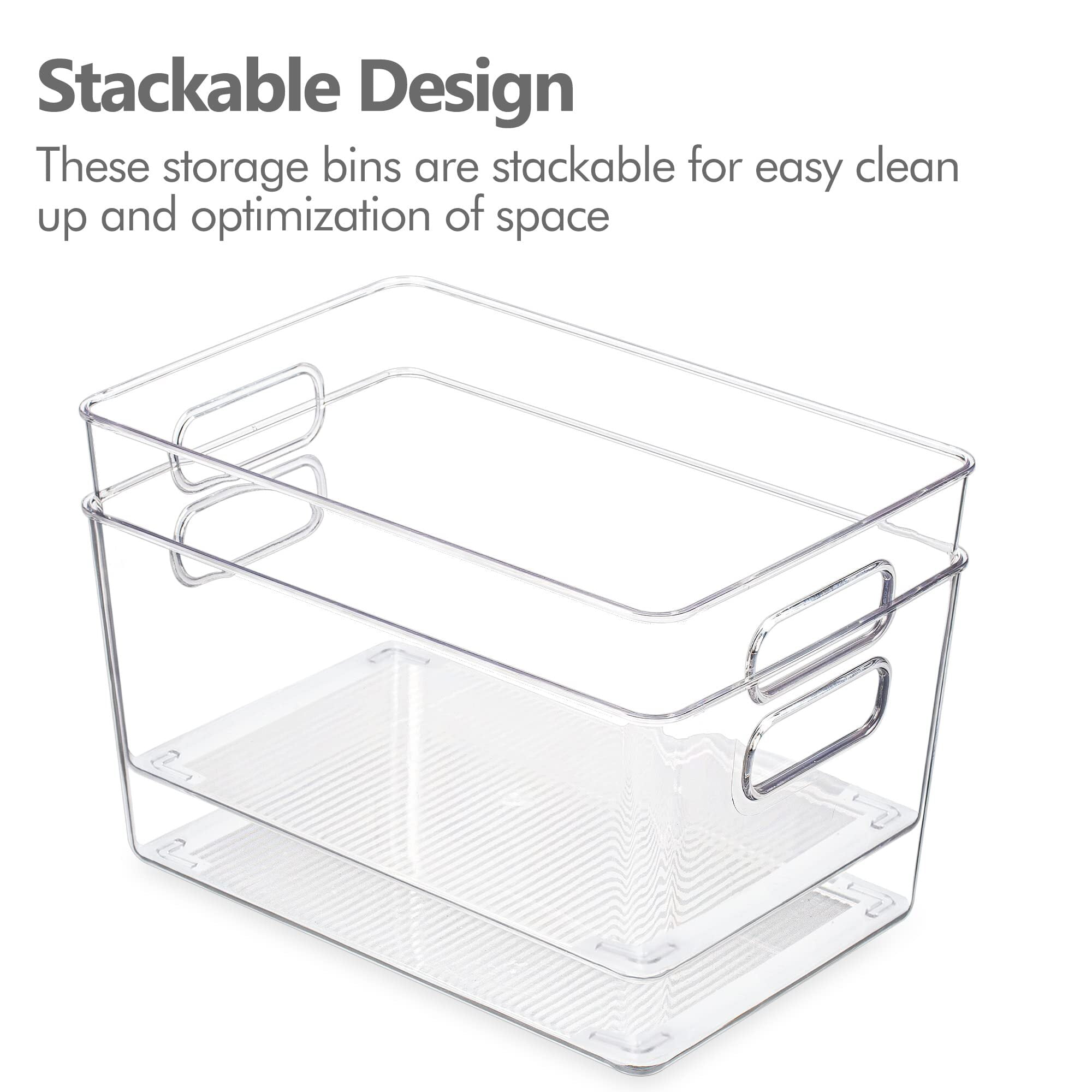 4 Pack Clear Plastic Storage Bins … curated on LTK
