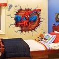thumbnail image 2 of Spiderman Wall Stickers DIY Removable Spiderman Children Themed Art Boy Room Wall Sticker Bedroom Nursery Playroom Decoration Wall Stickers, 2 of 5