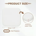 thumbnail image 2 of Uxcell 5Pcs Door Knob Wall Protector, 1.8" Square Silicone Door Stoppers Self Adhesive Handle Bumper Cushion Pad, White(0.4" Thickness), 2 of 6