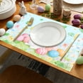 thumbnail image 5 of HuiXinOu Easter Themed Placemat 45x30cm with Rabbit Egg Clover Pattern Waterproof Table Mat for Holiday Dining Party Decor, 5 of 6