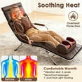 thumbnail image 6 of Imountek PU Leather Full Body Massage Mat with Heat Timer, Multifunctional Electric Massage Chair Pad with Shiatsu Neck Foot Massager Lumbar Pillow Carry Bag Earplugs Anti-Slip Bottom for Home, 6 of 22