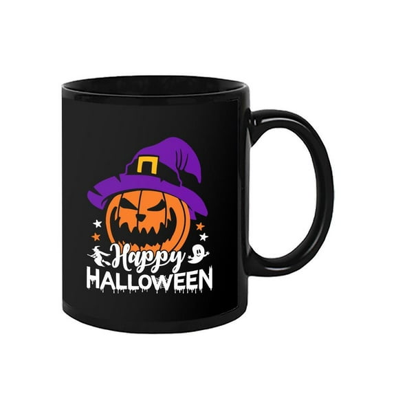 Happy Halloween Spooky Pumpkin  Mug - Image by Shutterstock,